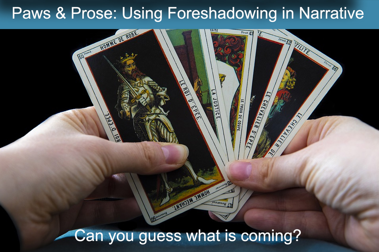 Foreshadowing feature image: tarot cards